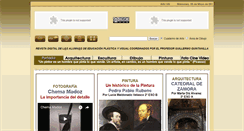 Desktop Screenshot of cuadernodearte.es